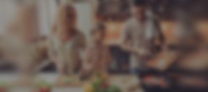 A blurry picture of people in the background.