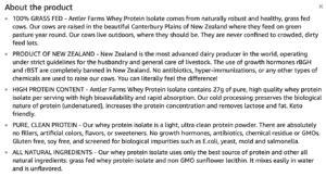 A page of text with the words " new zealand is the most advanced dairy producer in the country."